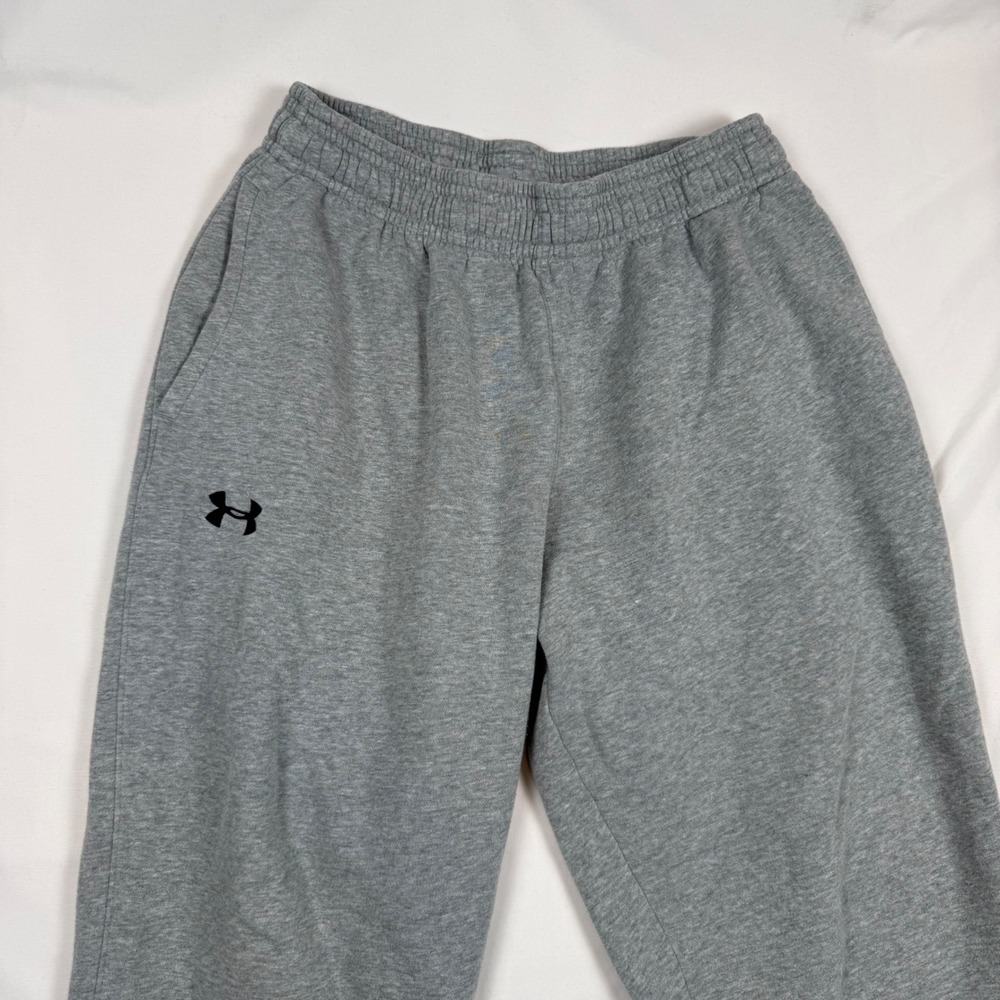Under Armour ColdGear Loose Sweatpants Mens Large Heather Gray Fleece Athletic